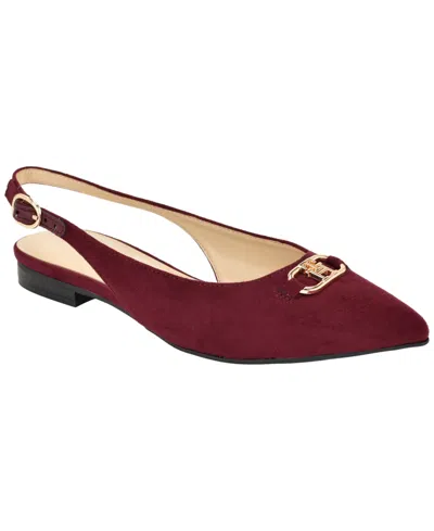 Tommy Hilfiger Vesly Pointed Toe Slingback Flat In Multi