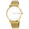 Tommy Hilfiger Women's White Dial Watch In White