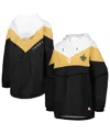 Tommy Hilfiger Women's White/gold New Orleans Saints Staci Half-zip Hoodie Windbreaker Jacket In White,gold