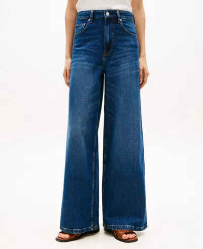 Tommy Hilfiger Women's Wide-leg High-waist Jeans In Blue