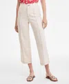 Tommy Hilfiger Women's Wide-leg No-waistband Cropped Denim Jeans