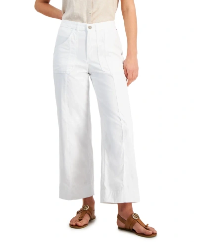 Tommy Hilfiger Women's Wide-leg Pants In White