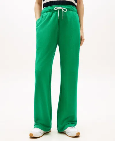 Tommy Hilfiger Women's Wide-leg Track Pants In Green