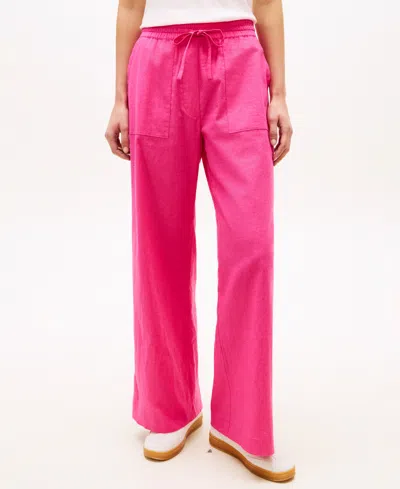 Tommy Hilfiger Women's Wide-leg Pull-on Pants In Pink