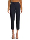 Tommy Hilfiger Women's Woven Flat Front Cropped Pants In Tiger Eye