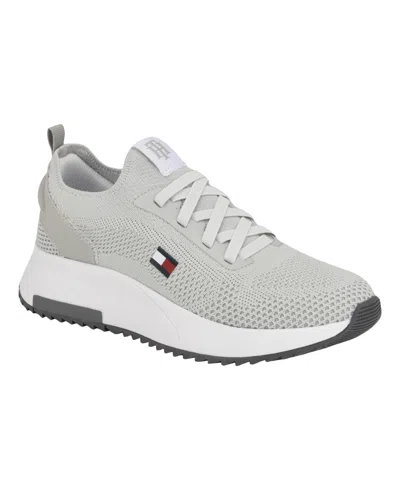 Tommy Hilfiger Women's Zaide Classic Slip On Jogger Sneakers In Light Gray
