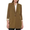 Tommy Hilfiger Womens Business Career One-button Blazer In Green