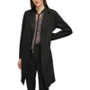 Tommy Hilfiger Women's Fuaux-suede Long-sleeve Topper Jacket In Black
