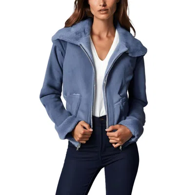Tommy Hilfiger Womens Faux Suede Reversible Motorcycle Jacket
