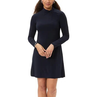 Tommy Hilfiger Womens Fit & Flare Mini Wear To Work Dress In Blue