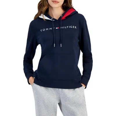Tommy Hilfiger Women's Colorblocked Pullover Hoodie In Sky Captain
