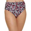 Tommy Hilfiger Womens Floral Print Nylon Swim Bottom Separates In Multi