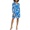 Tommy Hilfiger Womens Floral Smocked Mini Dress In Multi