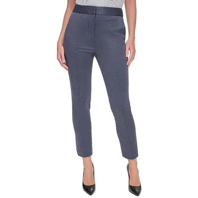 Tommy Hilfiger Womens High Rise Ankle Ankle Pants In Blue