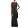 Tommy Hilfiger Womens Keyhole Grommet Jumpsuit In Black
