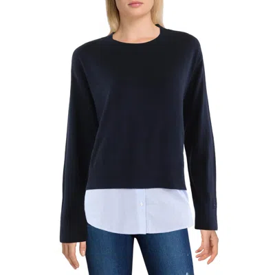 Tommy Hilfiger Womens Layered Knit Pullover Sweater