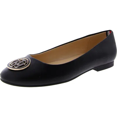 Tommy Hilfiger Womens Loafers Slip On In Black