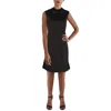 Tommy Hilfiger Women's Sparkle-stretch Mock-neck Dress In Gold