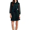 Tommy Hilfiger Womens Metallic Polyester Fit & Flare Dress