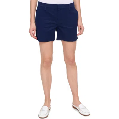 Tommy Hilfiger Womens Mid Rise Casual Shorts In Blue