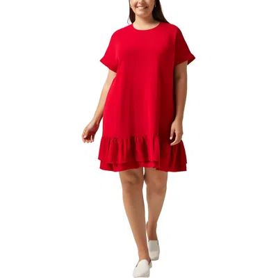 Tommy Hilfiger Womens Mini Embroidered Babydoll Dress