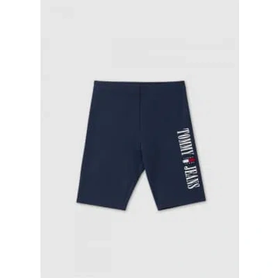 Tommy Hilfiger Womens Navy Cycle Shorts In Twilight Navy In Blue
