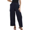 Tommy Hilfiger Womens Pocket Cotton Wide Leg Pants