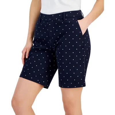 Tommy Hilfiger Womens Pocket Mid Rise Casual Shorts In Multi