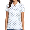 Tommy Hilfiger Womens Polka Dot Cotton Polo Top