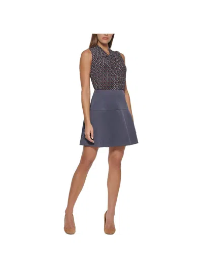Tommy Hilfiger Womens Slim Fit Work A-line Skirt In Multi