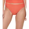Tommy Hilfiger Womens Solid Bikini Swim Bottom Separates In Orange