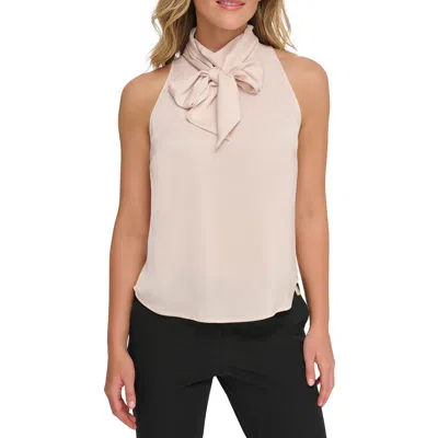 Tommy Hilfiger Womens Solid Polyester Blouse In White