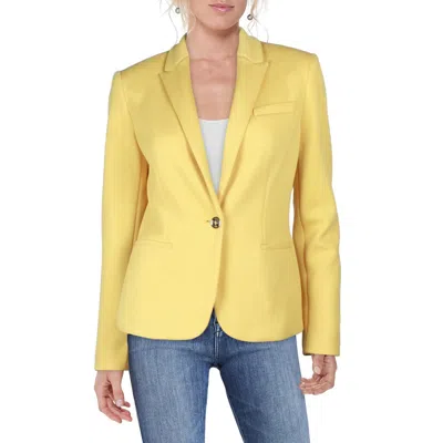 Tommy Hilfiger Womens Solid Polyester One-button Blazer
