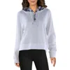 Tommy Hilfiger Womens Waffle Knit Plaid Hoodie