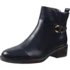Tommy Hilfiger Womens Zipper Ankle Boots In Blue