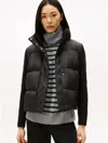 Tommy Hilfiger Wool And Down Mixed Media Jacket In Black