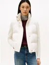 Tommy Hilfiger Wool And Down Mixed Media Jacket In Brown