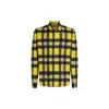 Tommy Hilfiger Wool Blend Checked Overshirt In Yellow