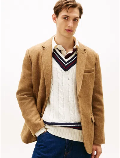 Tommy Hilfiger Wool In Brown