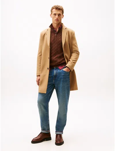 Tommy Hilfiger Wool In Brown