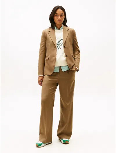 Tommy Hilfiger Wool In Brown