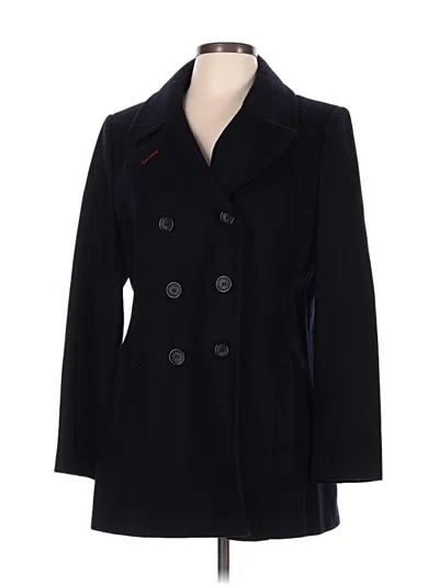 Pre-owned Tommy Hilfiger Wool Coat In Black