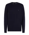 Tommy Hilfiger Wool Crew-neck Sweater In Black