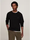 Tommy Hilfiger Thermal Crewneck T In Black