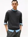 Tommy Hilfiger Wool Crewneck Sweater In Gray