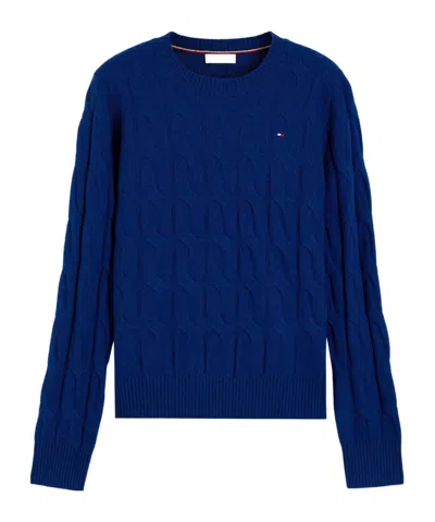 Tommy Hilfiger Wool Knitted Sweater In Blue