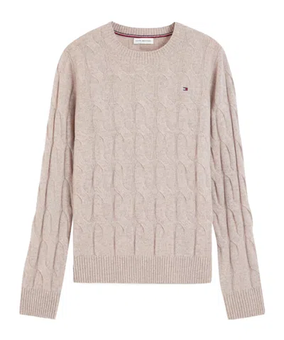 Tommy Hilfiger Wool Knitted Sweater In Nude