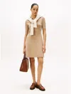 Tommy Hilfiger Wool Polo Dress In Brown