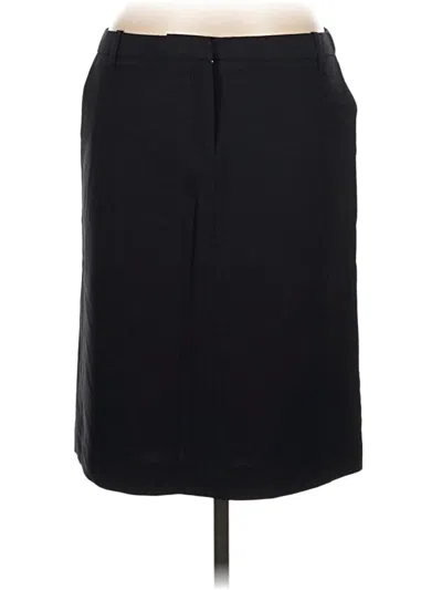 Pre-owned Tommy Hilfiger Wool Skirt In Black