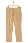 Tommy Hilfiger Wool Twill Dress Pants In Brown